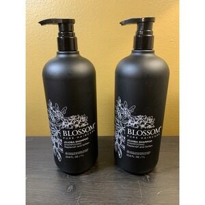 Lot Of 2 Blossom Pure Haircare Jojoba Shampoo 33.8 Fl Oz Sulfate Free